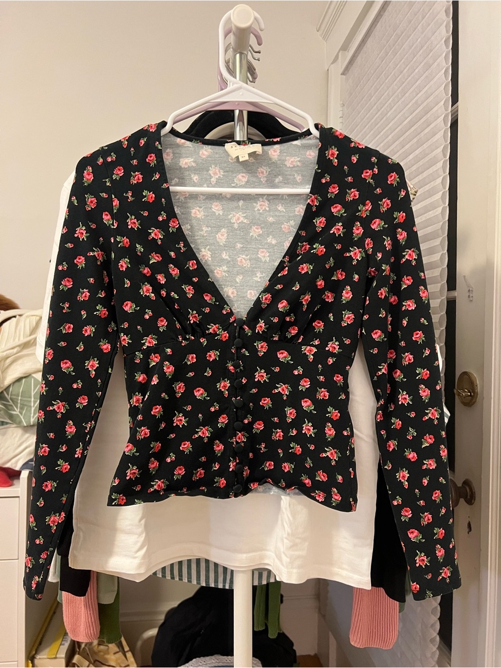 Sezane Lydia t-shirt Cadix print in size XS